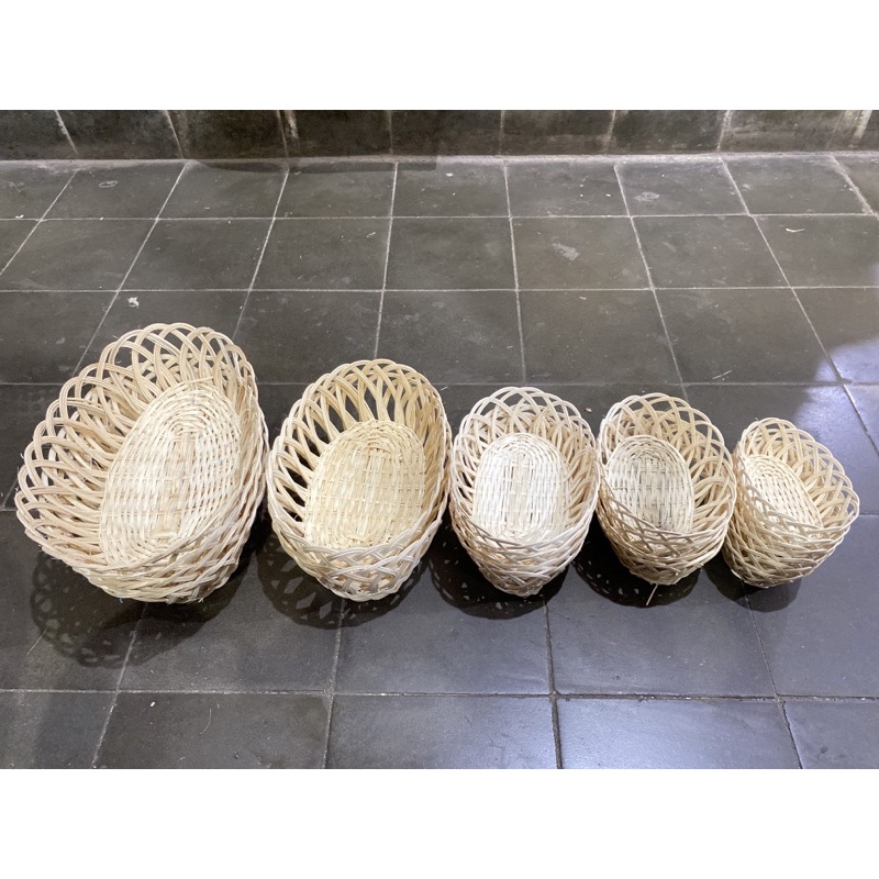 

[Size S] Keranjang Buah Rotan | Kiring Rotan Oval Ukuran S Kecil