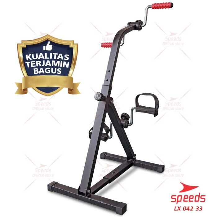produk original sepeda statis terapi speeds dual exerciser sepeda terapi gym 042 33   hitam kualitas