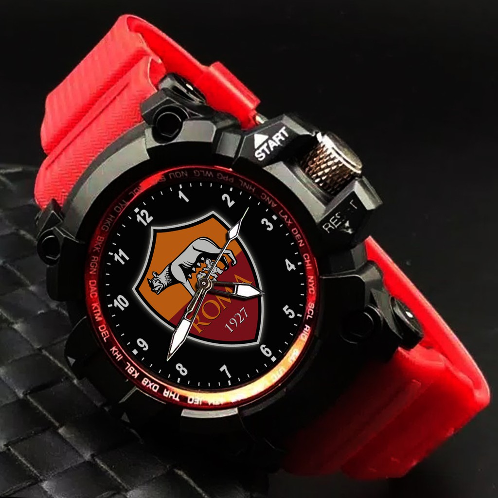 (EXCLUSIVE) JAM TANGAN AS ROMA 2 (STRAP WARNA)