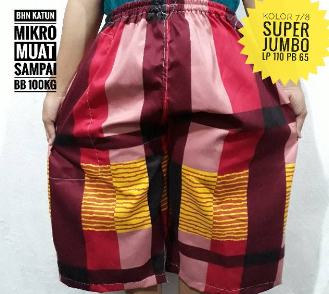 Celana pendek super jumbo 100/dpt 10pcs !! Celana murah celana pendek santai wanita