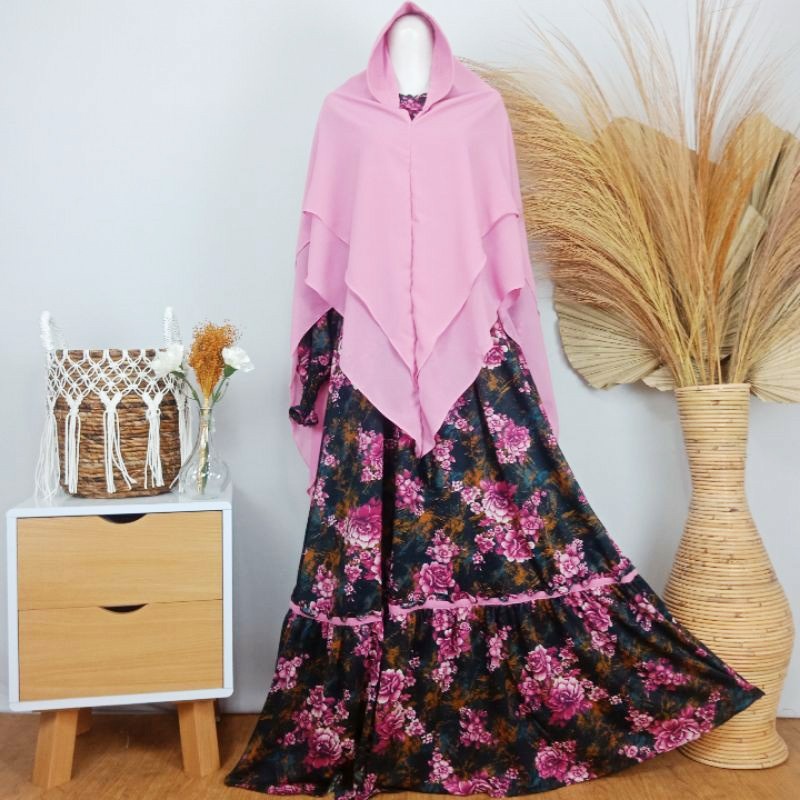 Gamis Misbee Set Khimar Syari Ceruty H