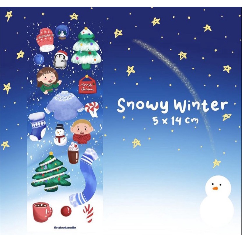 

[firstlookstudio] Snowy Winter Sticker Sheet | sticker journal | deco sticker | polco sticker