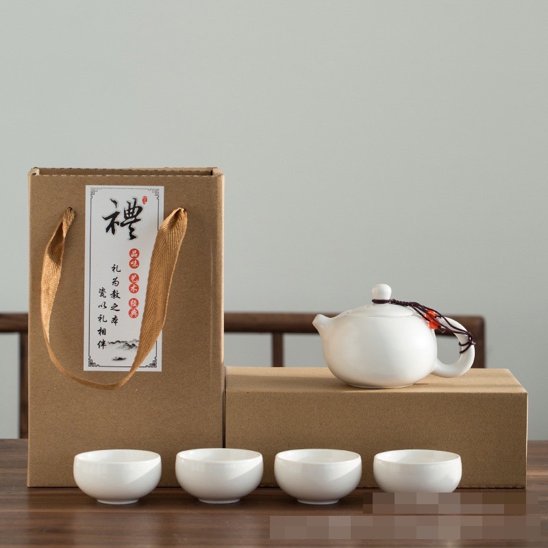 Ide Hadiah Chinese Tea Set Ceramic Free Gift Box