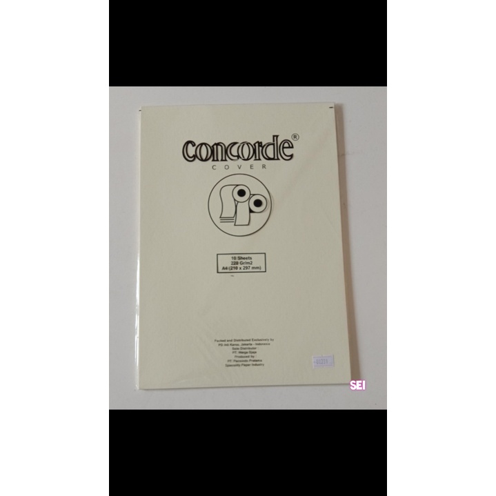 

KERTAS CONCORDE A4 PER PACK 10 SHEETS