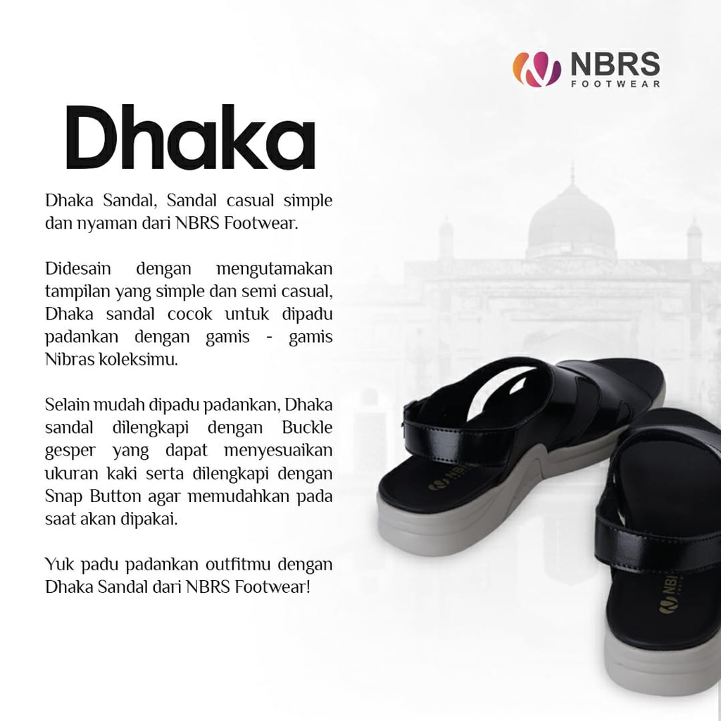 Nibras Footwear Dhaka Casual dan Simple yang Nyaman Dipakai Bahan Faux Leather by NBRS