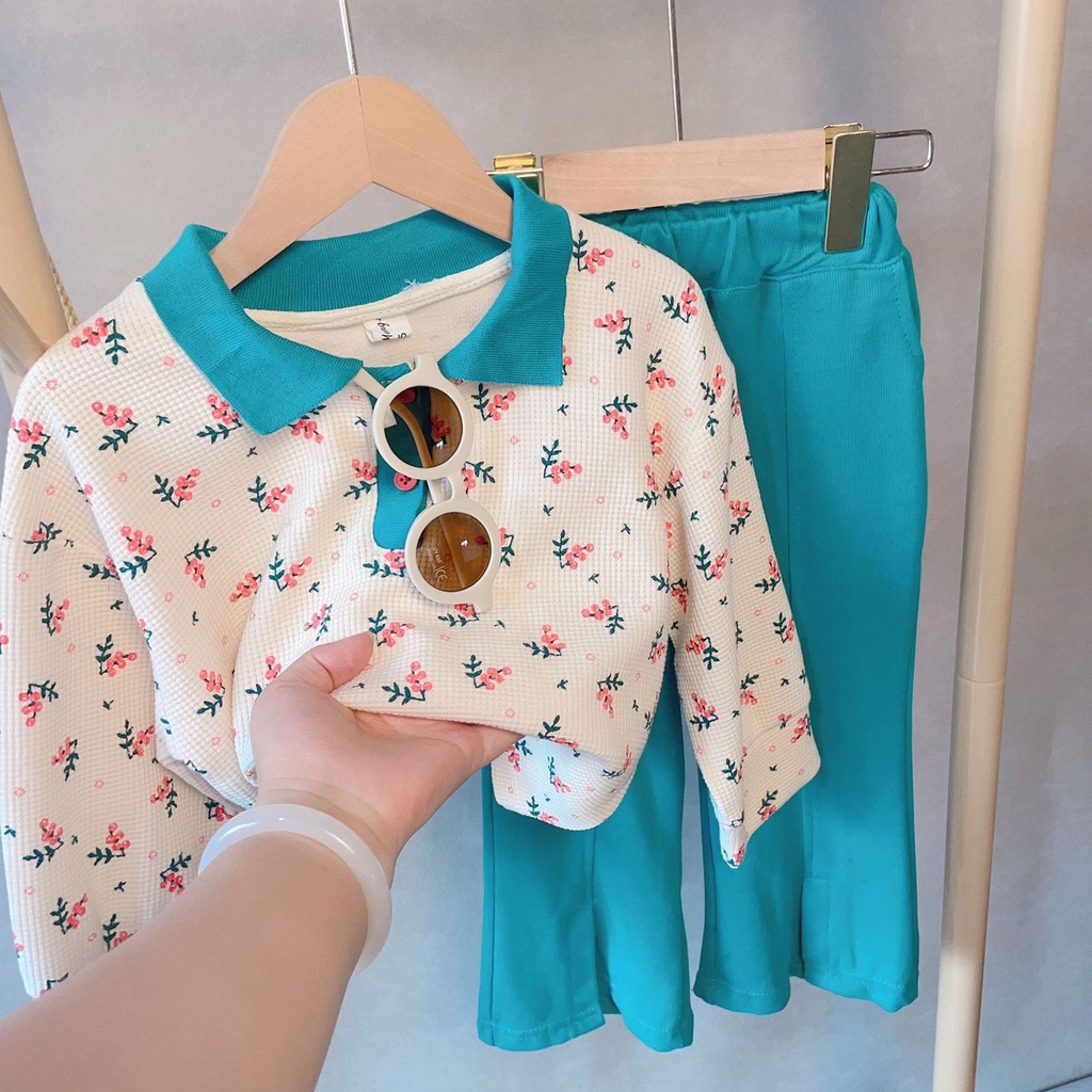 (LOLI-JKT) BS-310 SET ANAK CEWEK TOSCA SWEATER BAHAN SOFT SIZE 100-140