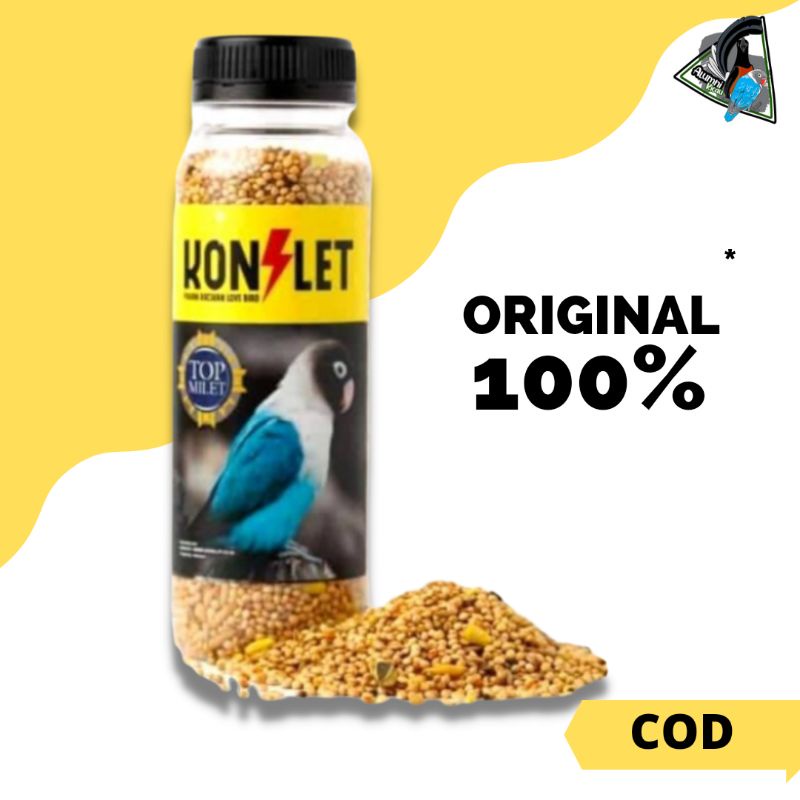 PAKAN KONSLET AA DUKI MILET RACIKAN BURUNG LOVEBIRD ORIGINAL 200GR