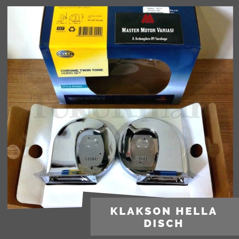 Klakson Hella Chrome Jerman Twin Tone Keong 12V Aksesoris Eksterior Mobil Berkualitas Terlaris