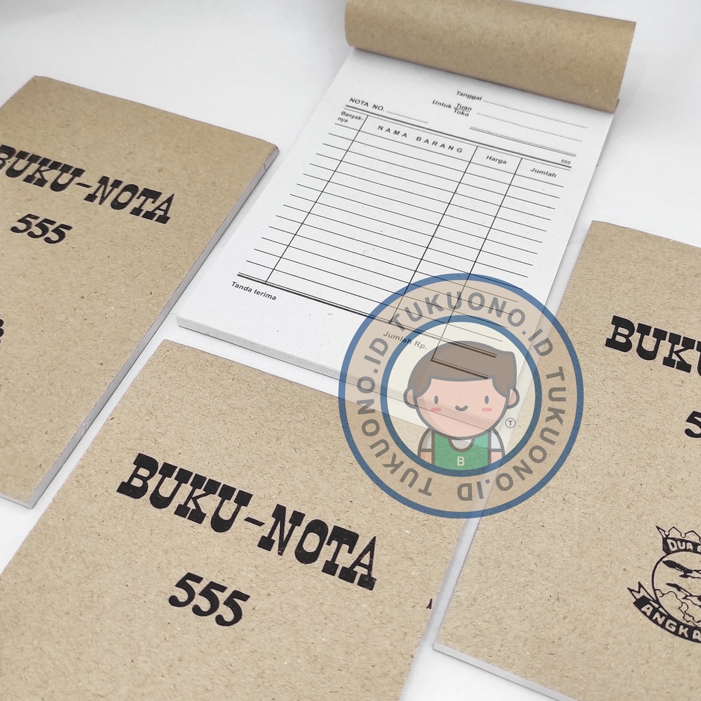

555 Nota Kontan Kraft 2ply RANGKAP 2 | Ukuran 15x10cm | MENGGUNAKAN KARBON