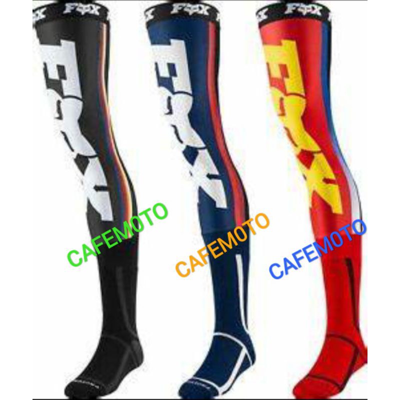 Knee Brace Sock MX dirtbike MTB Smooth Kaos Kaki sepeda Panjang paha lutut