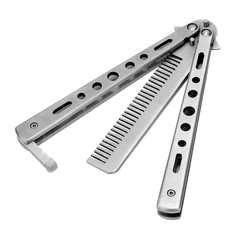 Sisir Lipat Bahan Stainless Steel Warna Silver - Sisir Lipat Besi - Sisir Lipat Stainless Steel