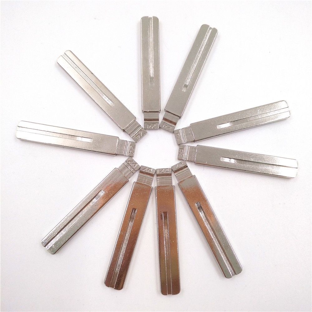Keydiy 10pcs / lot Kunci Remote Control Pengganti Model Flip Bahan Metal Polos KD / Volvo S80 24# Kipas Angin Mini Portable Untuk Fuhao