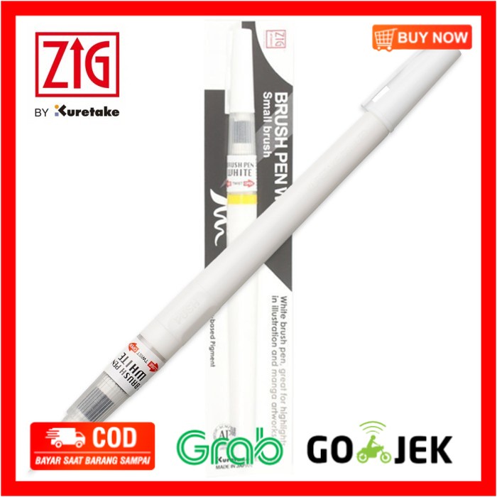 

(BISA COD) ZIG Brush Pen White (CNBW-01S)
