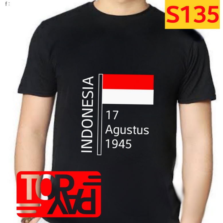 kaos indonesia kemerdekaan 17 agustus 1945 baju agustusan bendera merah putih pria wanita