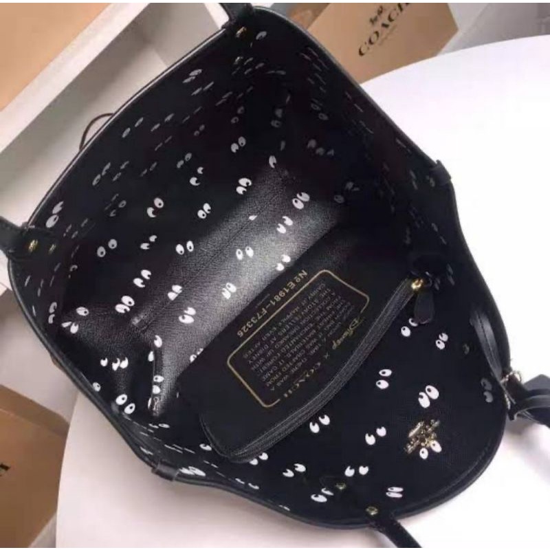 Disney X Coach Reversible City Tote in Signature Canvas