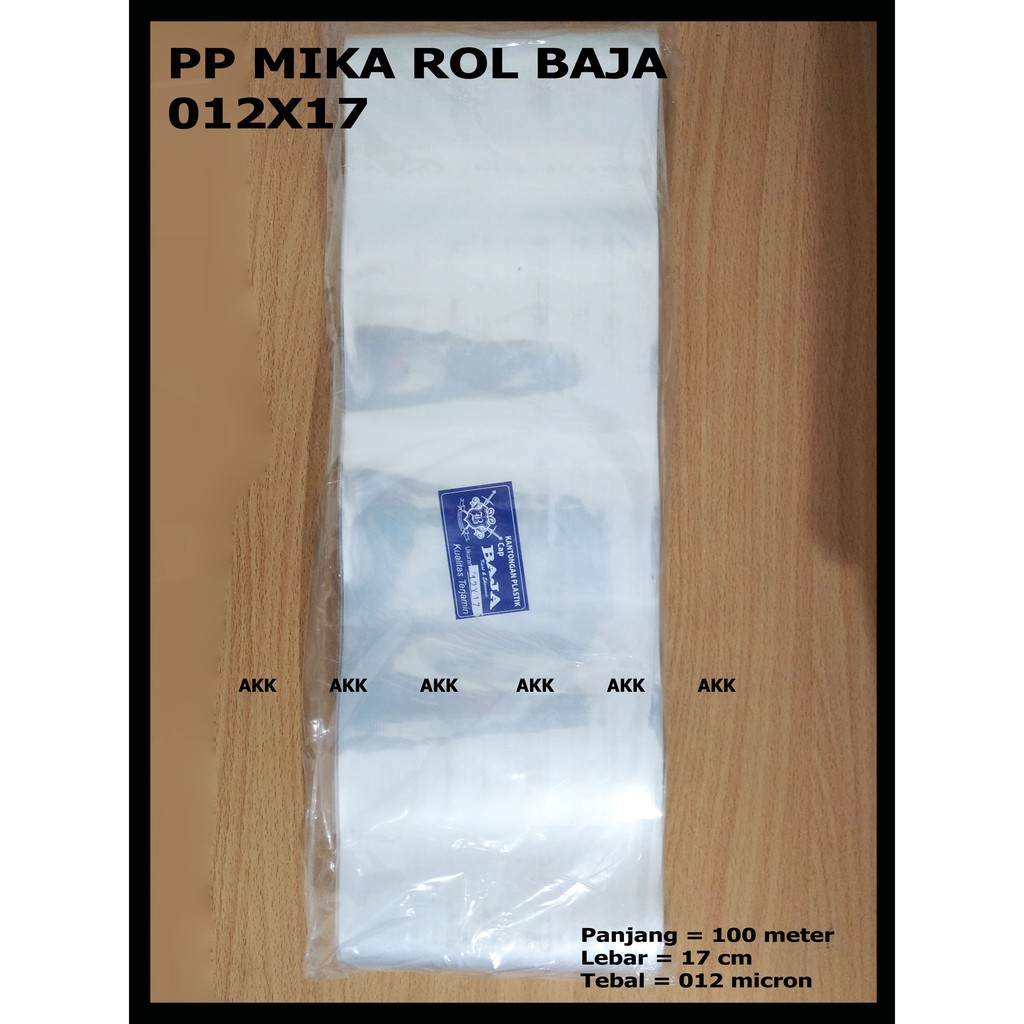 Jual PLASTIK PP MIKA ROL BAJA 012X17X100 SEMI MIKA | Shopee Indonesia