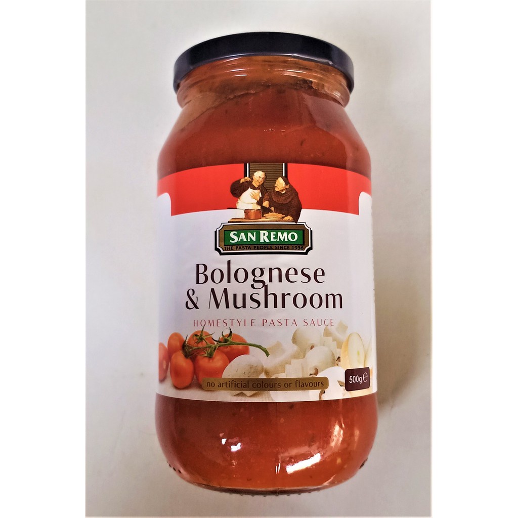 

sanremo bolognese mushroom 500gr | saus | pasta | sauce