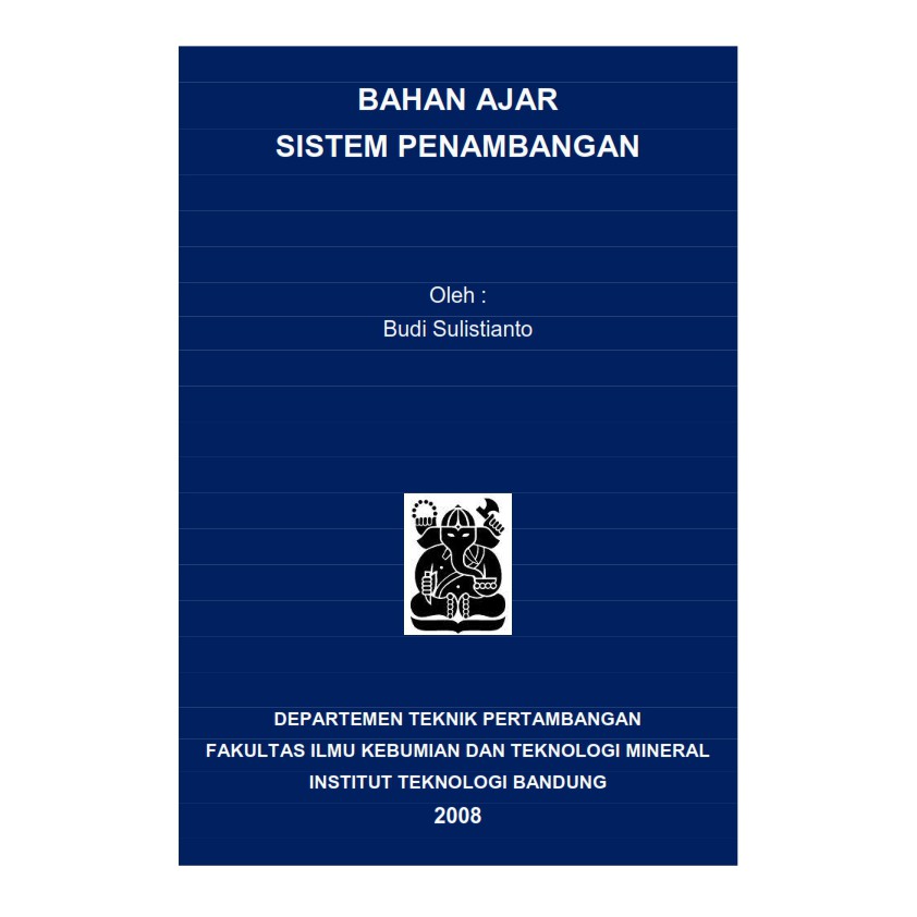 Jual Buku Sistem Penambangan ITB Indonesia|Shopee Indonesia