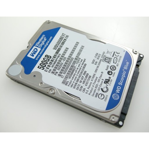 HDD WD 2.5 500GB SCORPIO BLUE  (RESMI) HARD DISK DRIVE