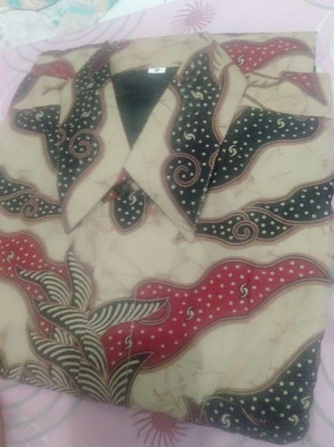Batik Pria Stz - Kemeja Batik Pria Lengan Panjang Furing Stanza Modern Furing M L Xl Xxl Terlaris