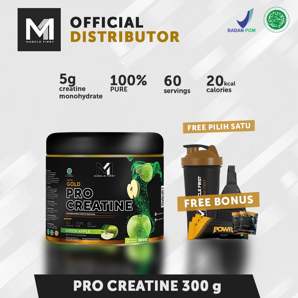 M1 Muscle First Pro Gold Creatine 360 gram / MuscleFirst Creatine Monohydrate 360 gr