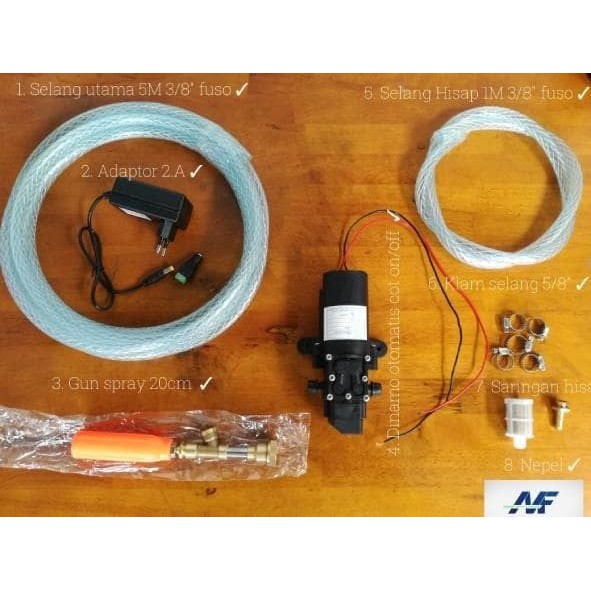 Dijual Set Lengkap Mesin Power Sprayer Alat Cuci AC Motor Mobil Steam Berkualitas