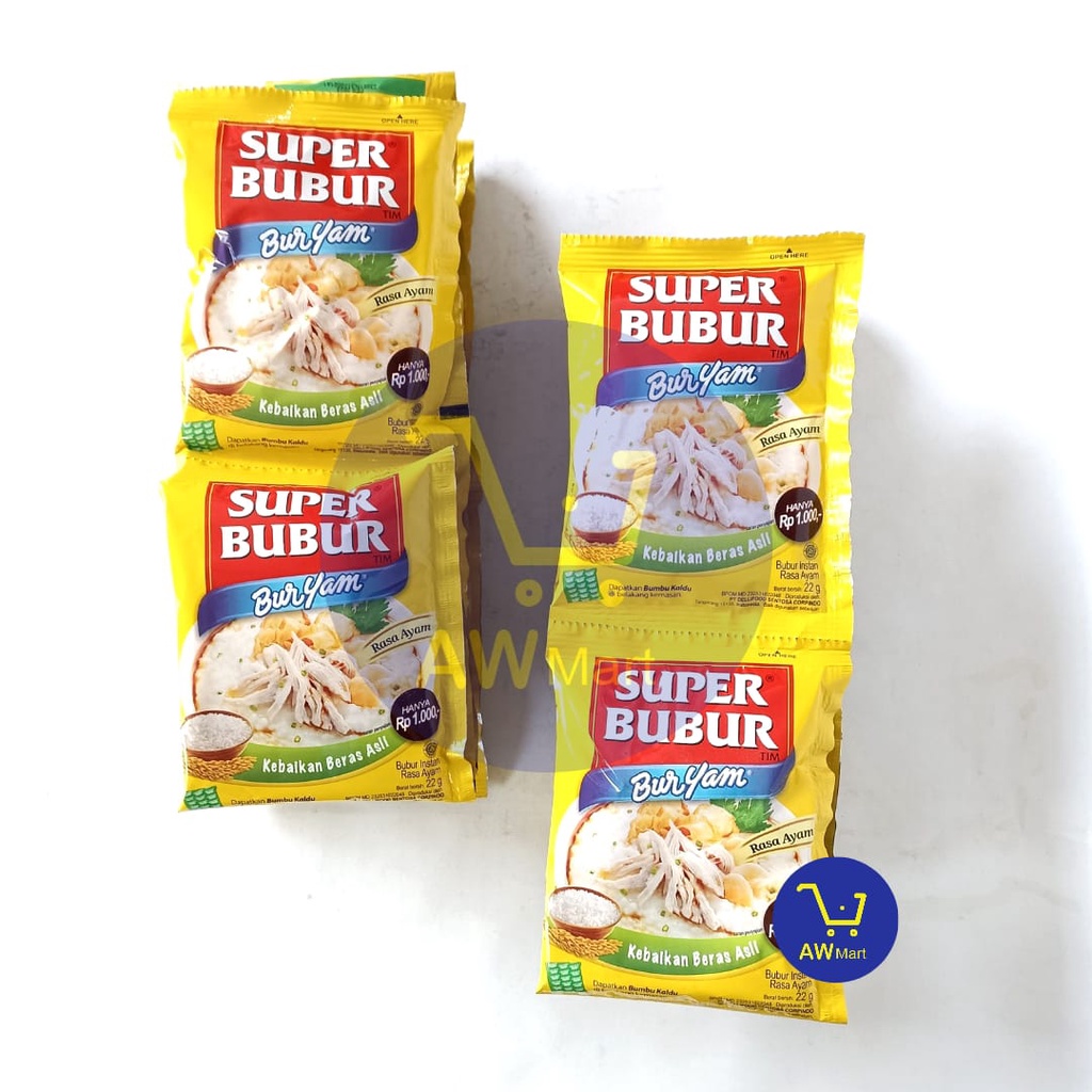 BURYAM RENCENG - SUPER BUBUR RENCENG 10 SACHET X 22GRAM