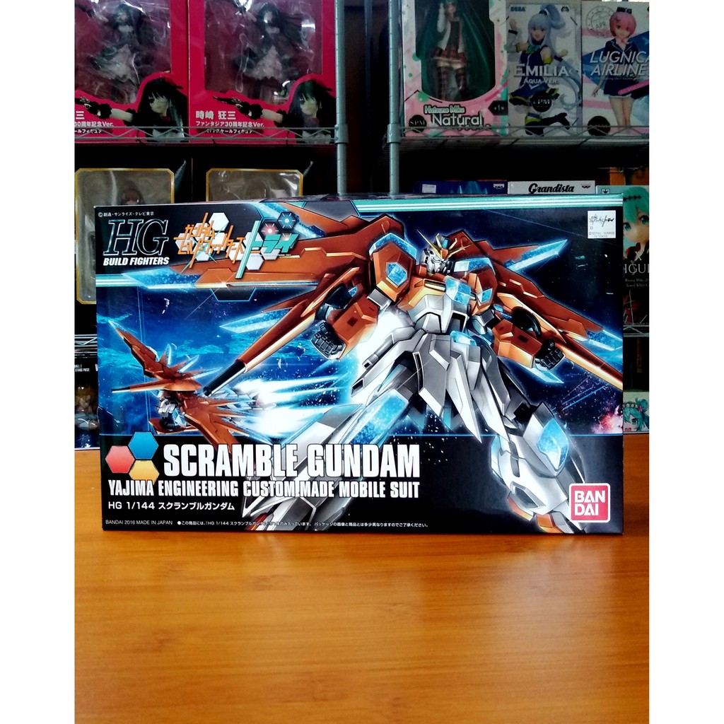 Gunpla HGBF HG 1/144 Scramble Gundam Mainan Anak
