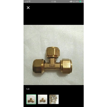 TEE SAMBUNG AIR PANAS T16 - SOCK NEPEL SAMBUNGAN AIR PANAS KUNING 3/4"