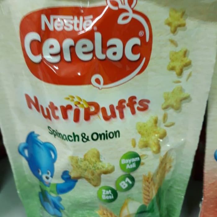 

DIJUAL Cerelac Nutripuffs Spinach Onion / Snack Sereal Bayi Bayam Bawang 25 g Grosir