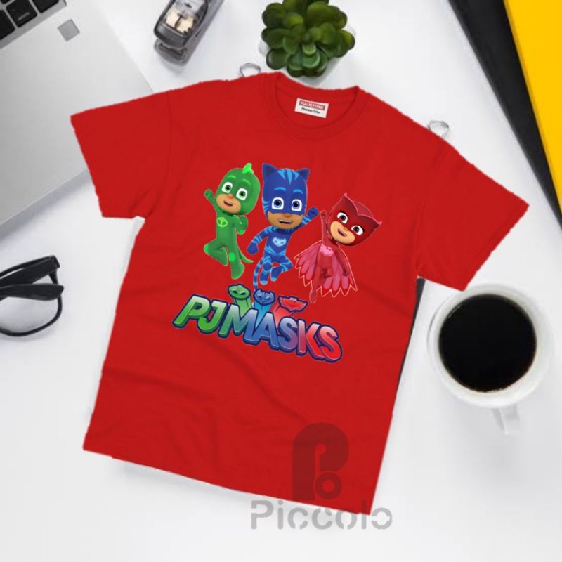BAJU KAOS ANAK PJ MASK UNISEX BAHAN PREMIUM