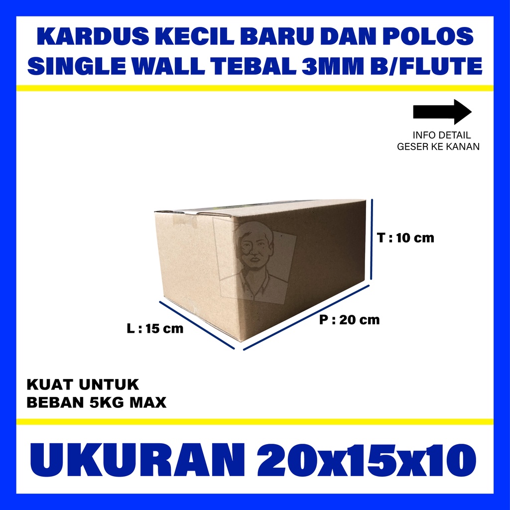 

Kardus Polos Box Karton Packing Murah UK 20 x 15 x 10