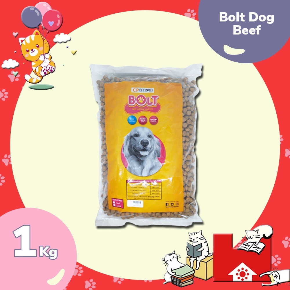 Bolt Dog Food 1kg Makan Anjing Repack