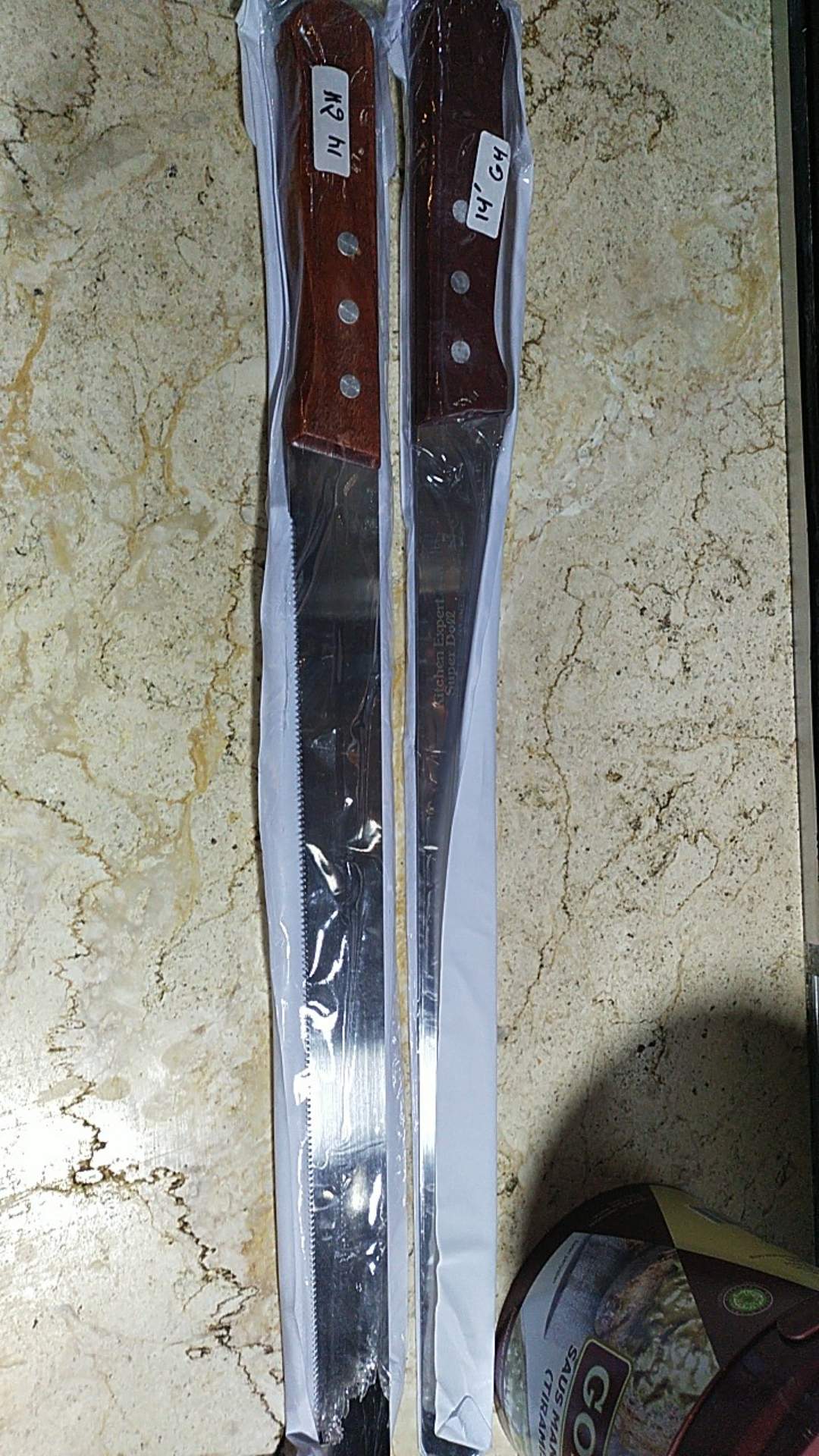 Pisau Cake Roti Kue Gerigi  Panjang Kue 25 - 35 Cm Stainless Kitchen Expert Knife Super Doll