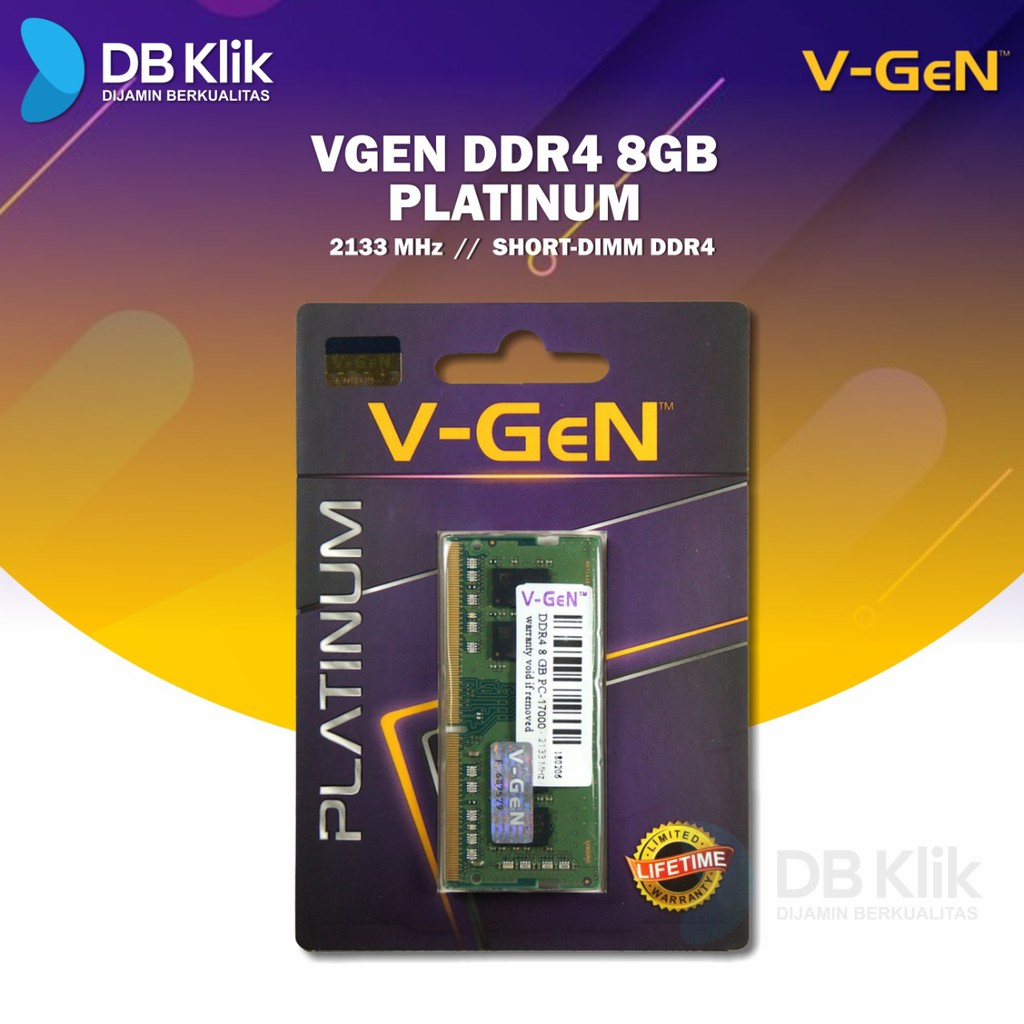 RAM Memory Notebook VGEN DDR4 8GB PLATINUM