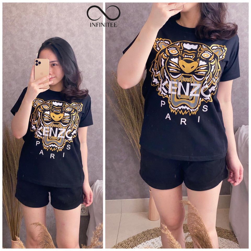 Kaos Cotton Combed 30s Premium | Kaos Cewek Murah | Atasan Kaos Import Wanita | KNZ0