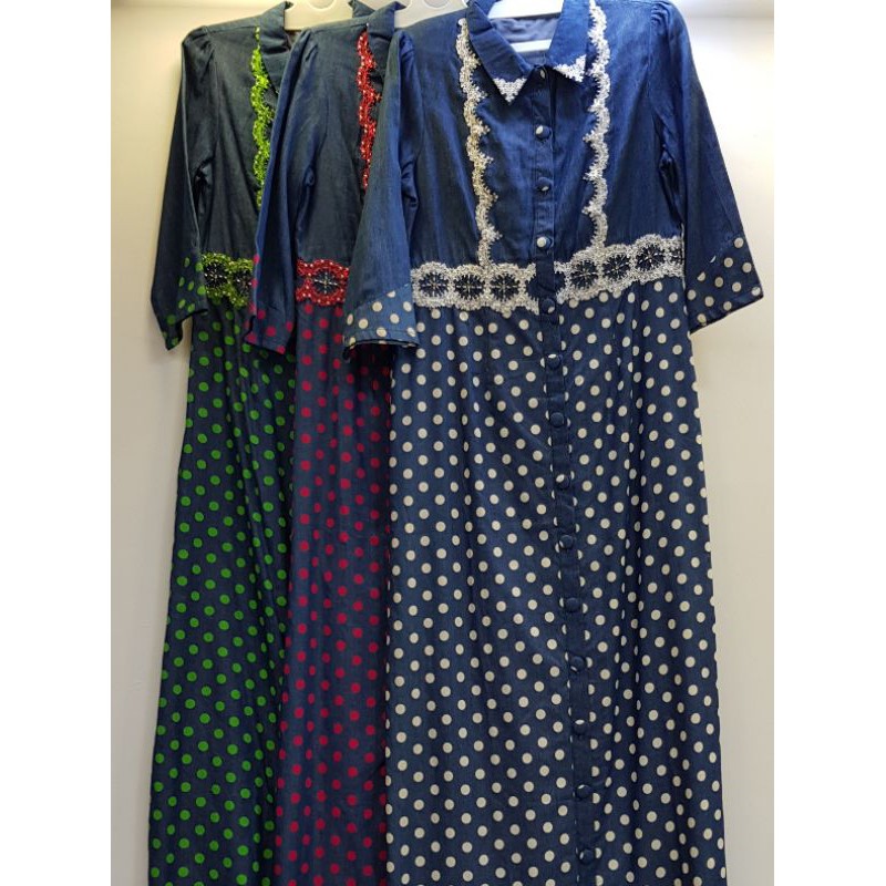 Mendes Casual 14030 Gamis Jeans Fashion Muslim