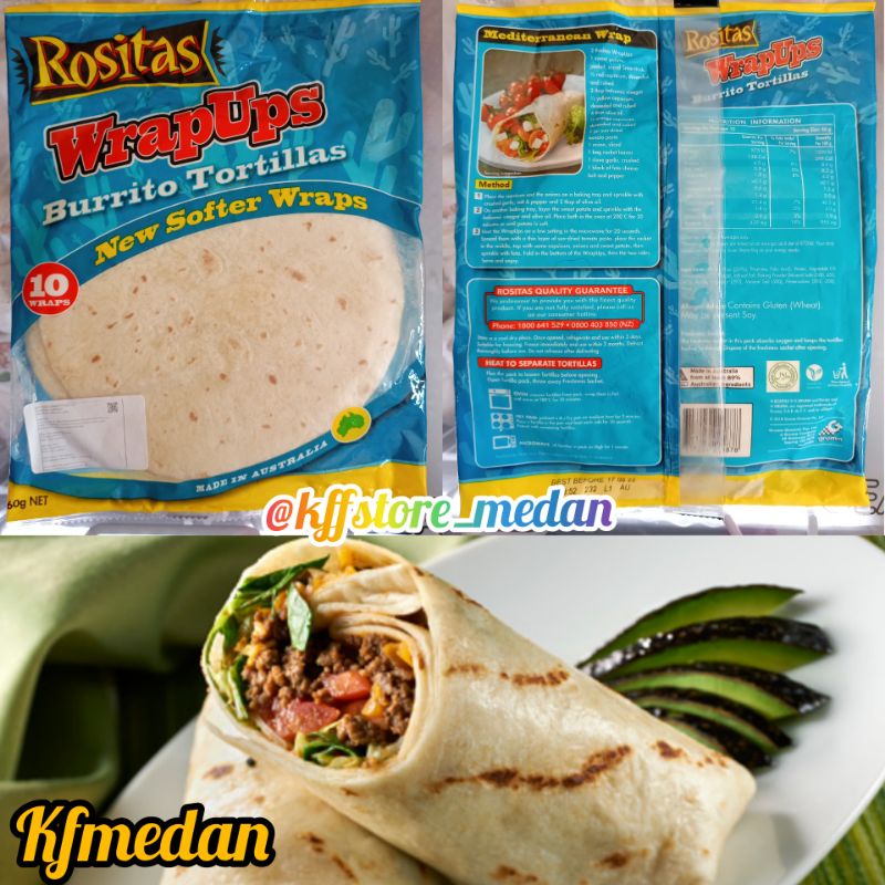 

Rositas WrapUps Burrito Tortillas (Per Lembar)