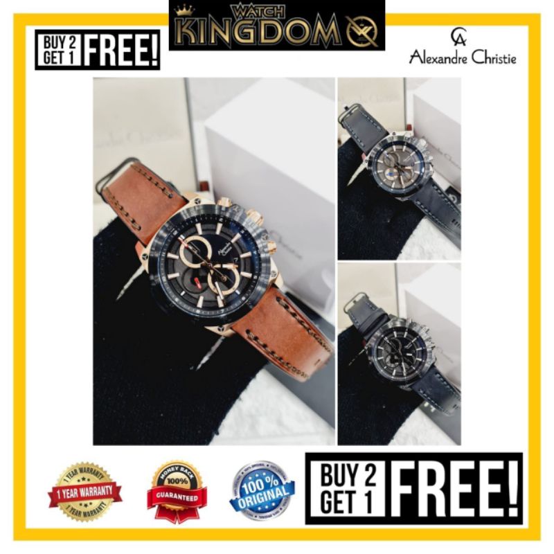 Terbaru Jamtangan pria Alexandre christie ac6587 / 6587 / ac 6587 Original garansi resmi 1thn