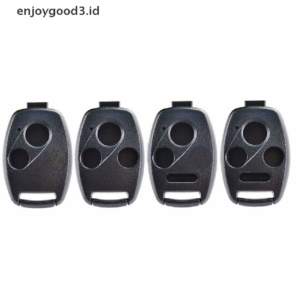 Rumah / Casing Kunci Remote Mobil 2 / 3 / 4 Tombol Plastik Warna Hitam Untuk Accord Civic Cr-V