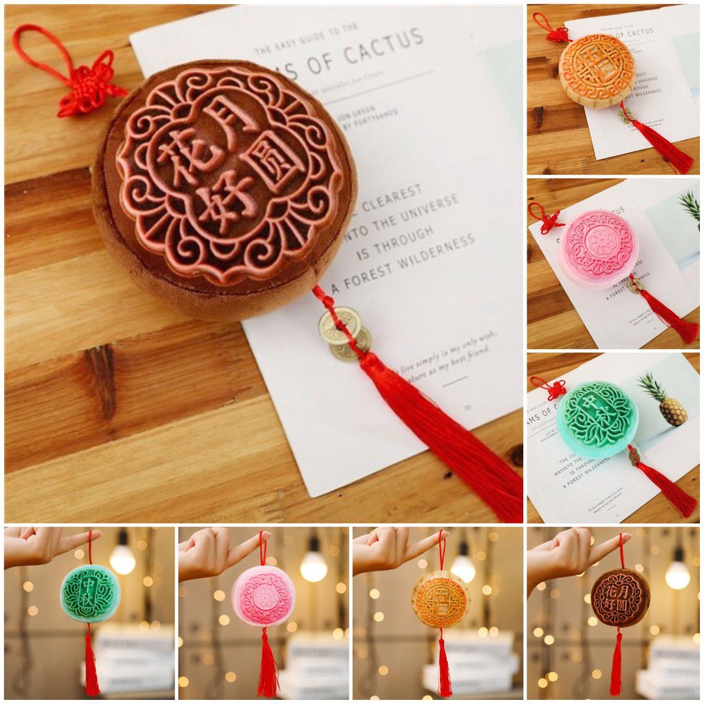 Liontin Mooncake Mewah Lembut Dan Cuddly Hadiah Liburan Yang Sempurna