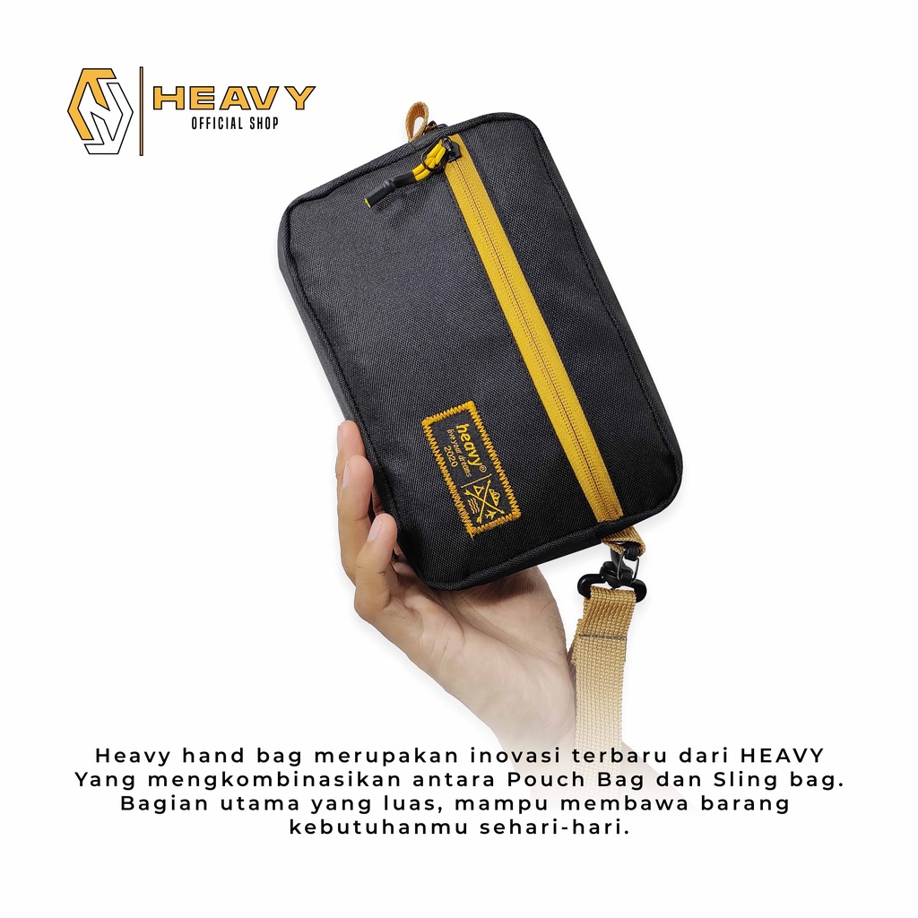 HAND BAG CLUTCH UNISEX HEAVY | Handbag Pria / Wanita Clutch Bag - tas tangan dan tas selempang dua multifungsi