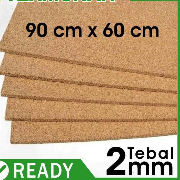 

Cork Board 2mm Pin sheets Sheet gabus lembaran patah polos mading tebal 2 mm