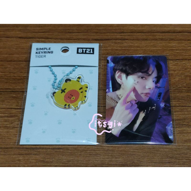pc sg22 taehyung + keyring tata tiger