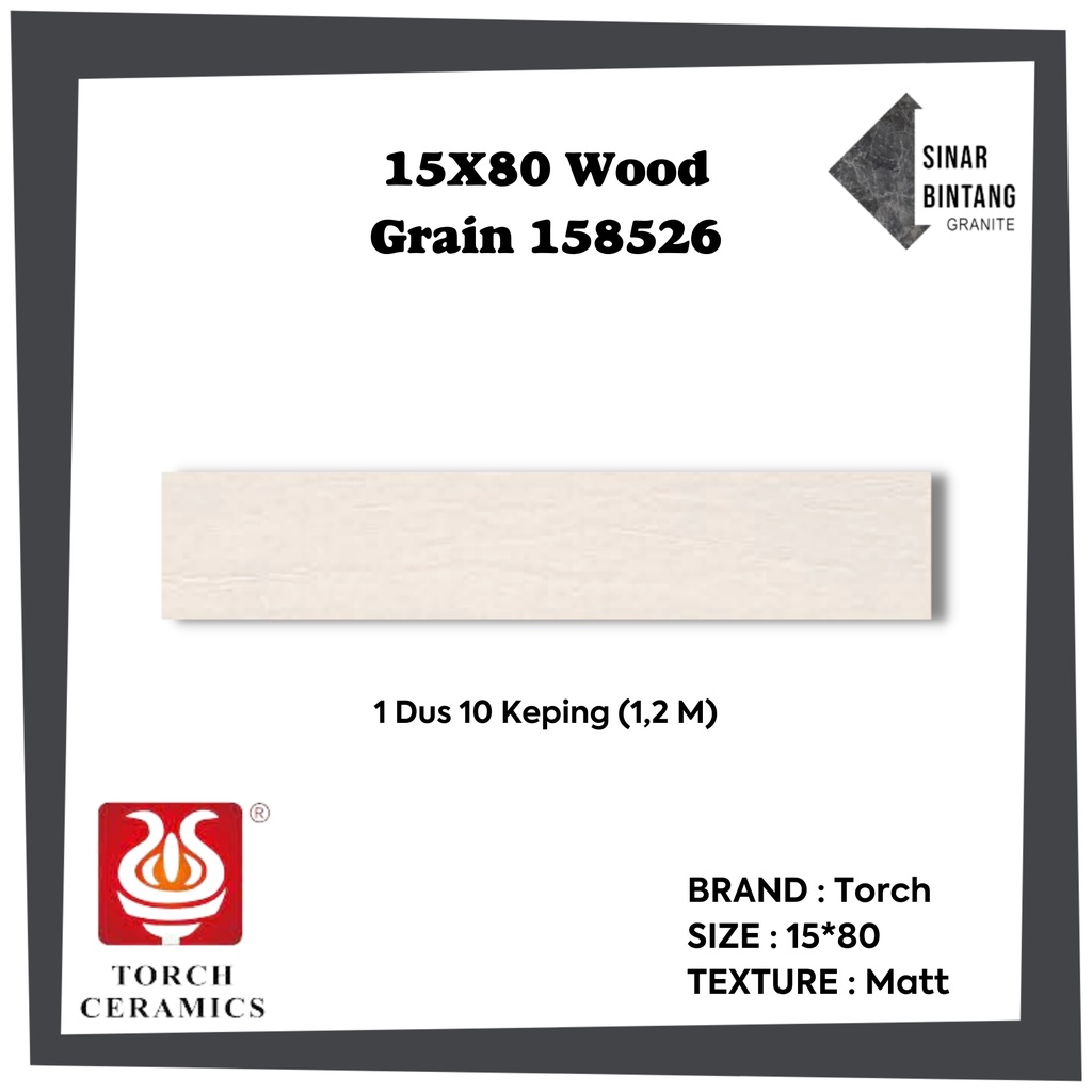 Granit 15X80 | Granit Lantai Wood Grain 158526 TORCH