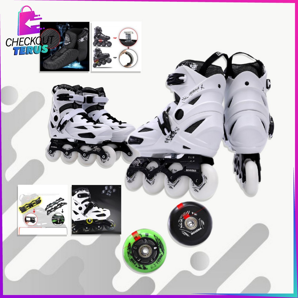 CT O10 Sepatu Roda Dewasa Power Roller Skate Sepatu Roda Pria dan Wanita Dewasa Inline Skate Dewasa