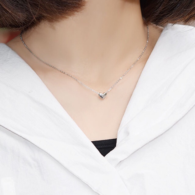 ♥TMALL88♥ Kalung Rantai Berbentuk Variasi Love / Silver &amp; Gold / Elegan