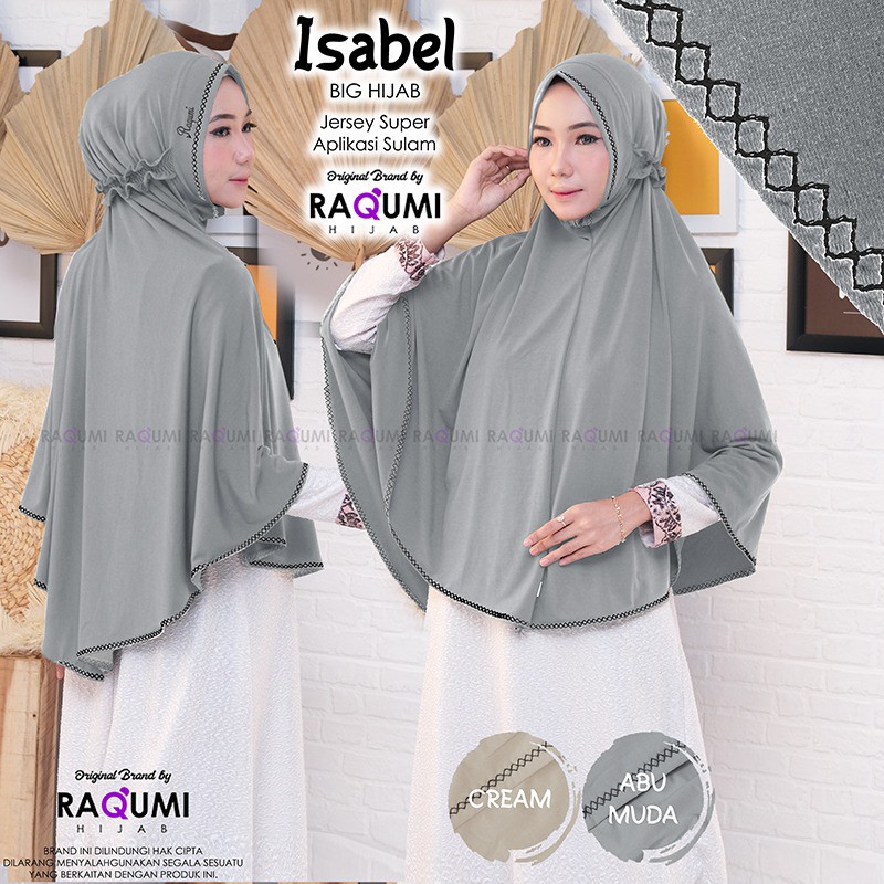 (TERBARU) ISABEL HIJAB INSTAN l JILBAB l KHIMAR TERMURAH ORI By RAQUMI X MNV