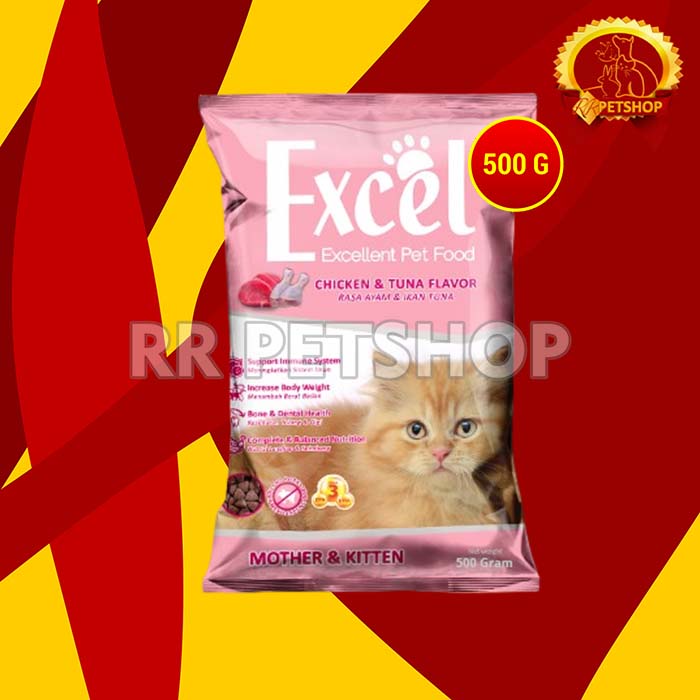 Makanan Kucing Excel 500 gram / Repack 500gr