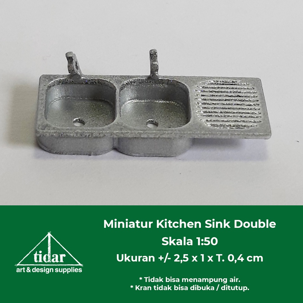

[MR] Miniatur Maket Sink / Kitchen Sink Ganda skala 1:50